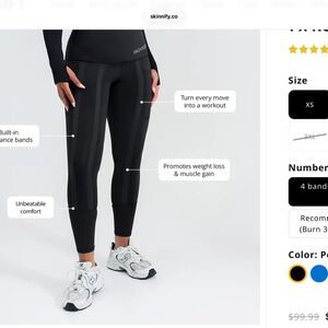 Skinify Women's Black Leggings